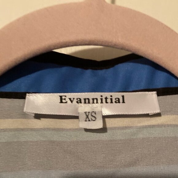 Secret Womens V Neck Roll up Sleeve Striped Button Down Tunic with Pockets - Picture 2 of 2